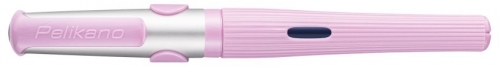 Stilou Structure, penita L, grip ergonomic, pentru stangaci, 1 patron mare albastru inclus, culoare roz deschis, in cutie de carton Pelikan